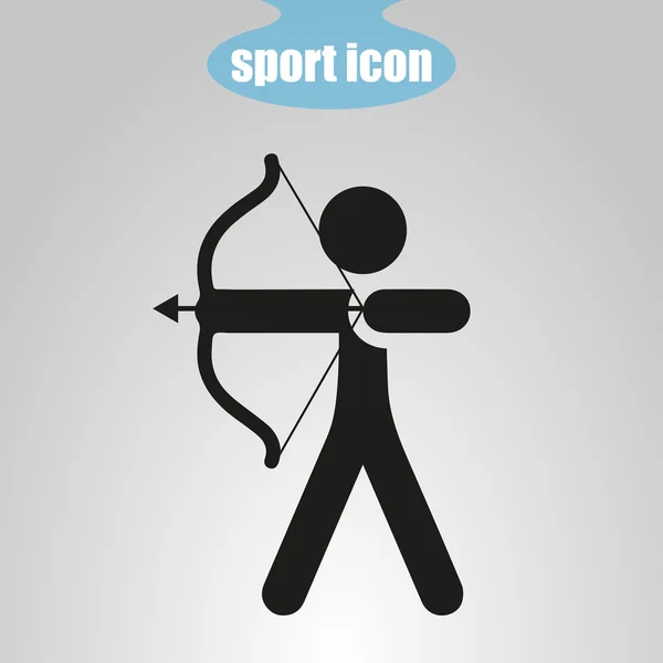 Icon of Archery — Stock Vector