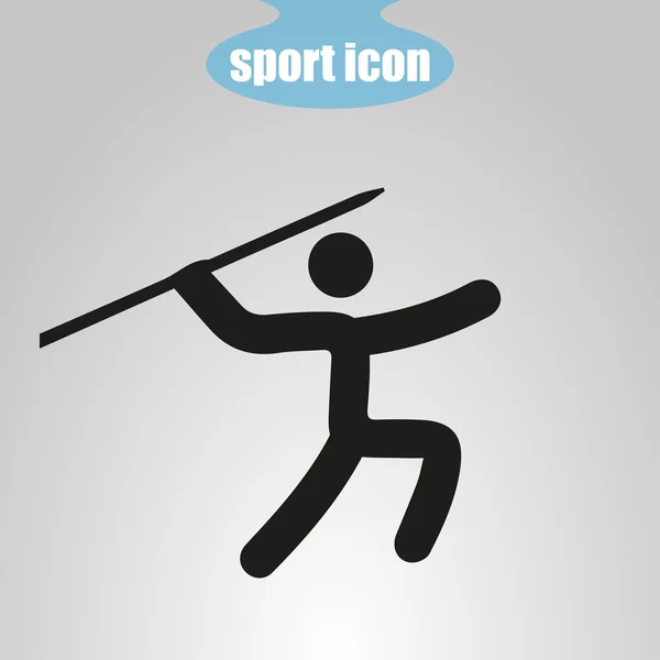 Icon of throwing spears — Stock Vector