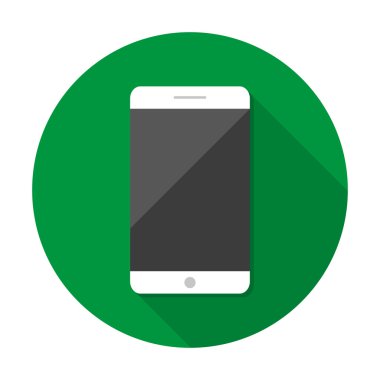 Beyaz Smartphone ile uzun gölge