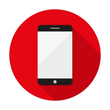 Siyah Smartphone ile uzun gölge