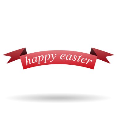 Kırmızı bayrak bir kutlama Paskalya ile