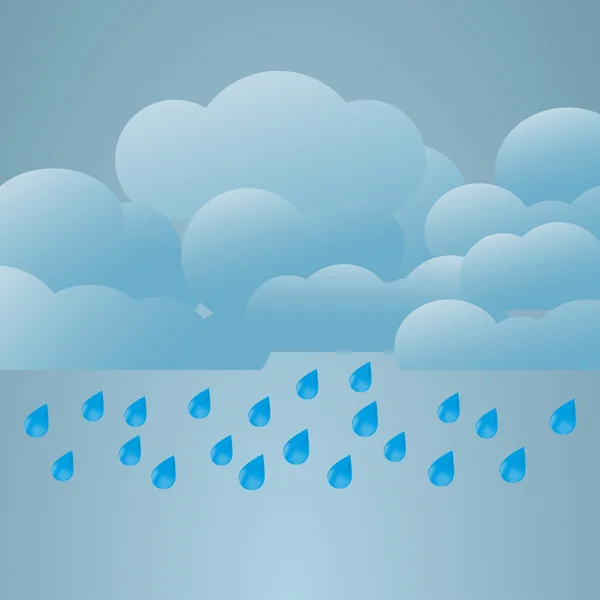 気象条件のイラスト。光の雨 — ストックベクタ