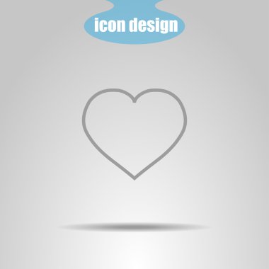 Gölge ile kalp simgesi