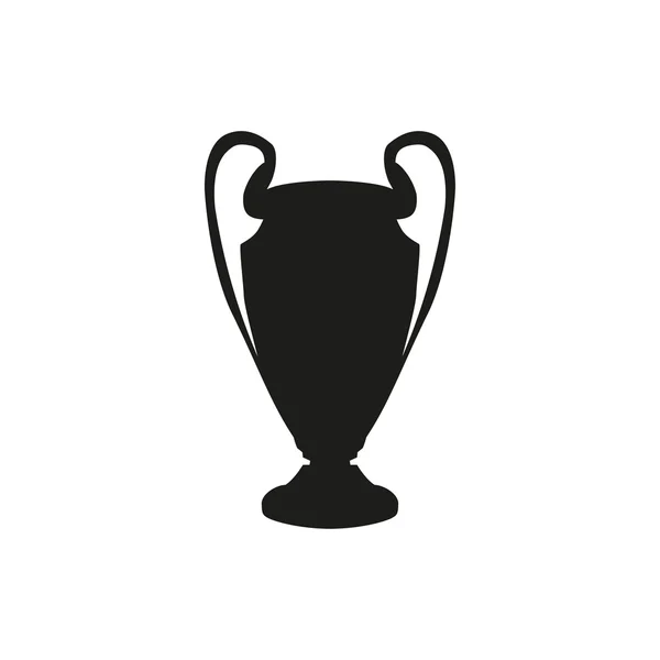 Silhouet van de Champions Cup. Pictogram vectorillustratie — Stockvector