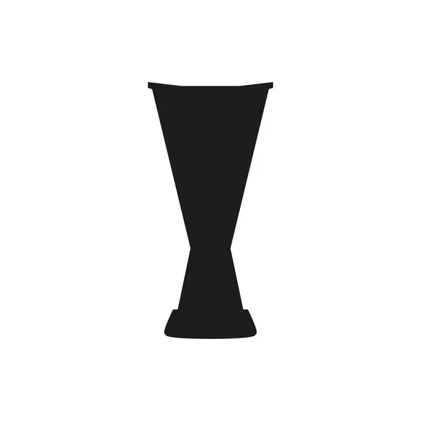 Silhuett av Champions Cup. Ikonen vektor illustration — Stock vektor