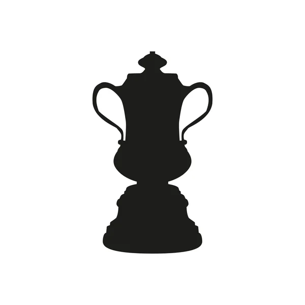 Silhueta da Taça dos Campeões. Icon ilustração vetorial —  Vetores de Stock