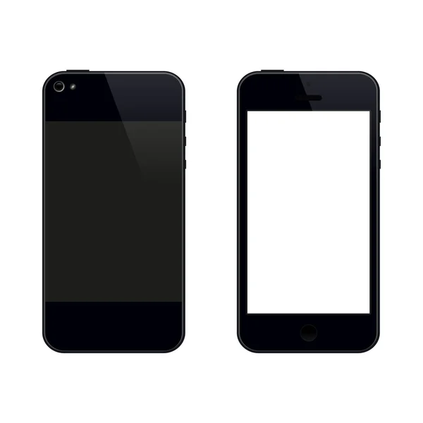 Smartphone első és hátsó nézet — Stock Vector