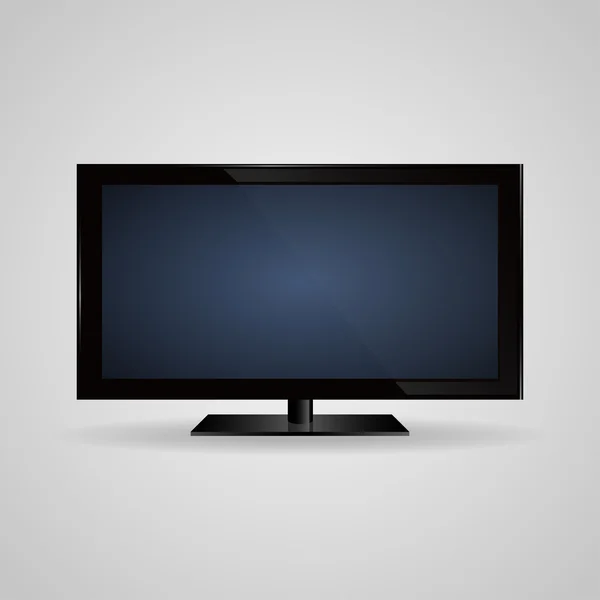 РК-дисплей телевізора, плазмовий реалістичний Векторні ілюстрації — стоковий вектор