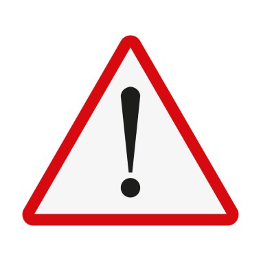 Dikkat işareti. Ünlem işareti. Vektör çizim