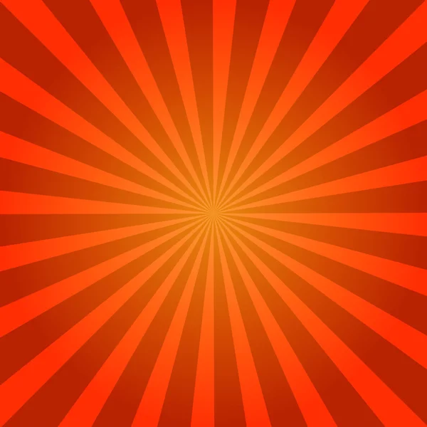 Sunburst Retro red. Vector illustration — Stock Vector