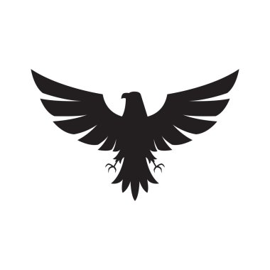 Kartal illüstrasyon izole simge üzerinde beyaz bir arka plan