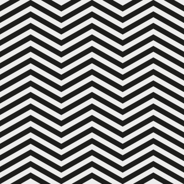 Siyah ve beyaz chevron kesintisiz geometrik desen. Vektör çizim