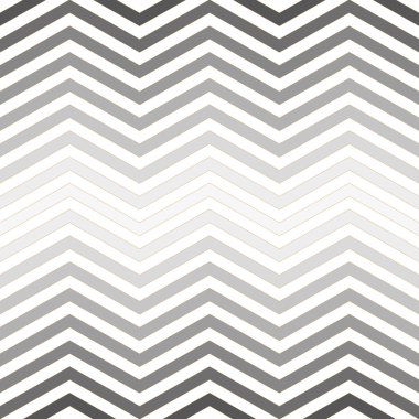 Gri ve beyaz chevron kesintisiz geometrik desen. Vektör çizim