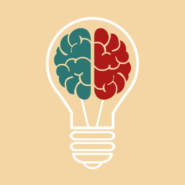 Akıllı ampul. Vektör çizim eps10