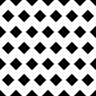 Siyah rhombus ile Seamless modeli. Vektör çizim