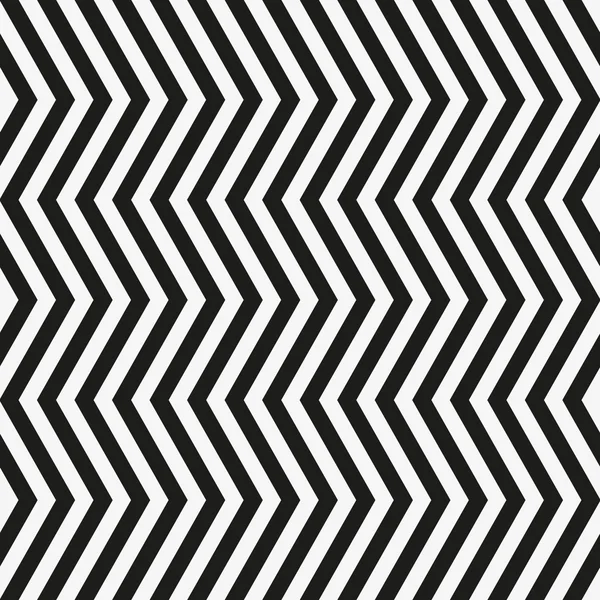Negro y blanco chevron patrón geométrico sin costuras. Ilustración vectorial — Vector de stock