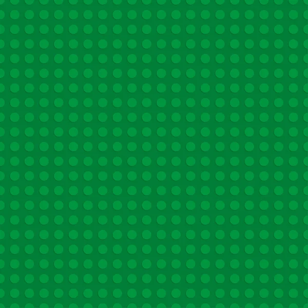 Plaque de construction en plastique vert. Fond de motif sans couture. Illustration vectorielle — Image vectorielle