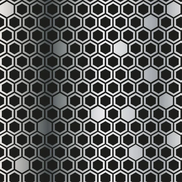 Металлический фон с черным ромбом. Векторная текстура металлического гриля — стоковый вектор