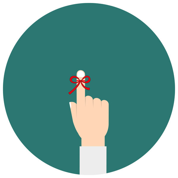 Струнный постер напоминания на белом фоне
