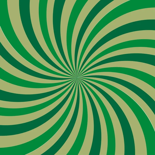 Color verde de fondo de rayos retro. Ilustración vectorial — Vector de stock