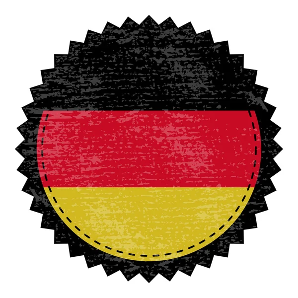 Duitsland grunge stempel met vlag. Vectorillustratie — Stockvector
