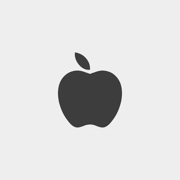 Ícone da Apple na cor preta. Ilustração vetorial eps10 — Vetor de Stock