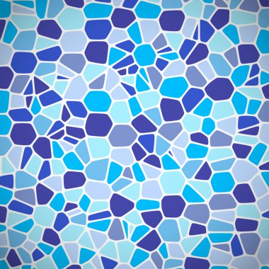 Mavi renkli mozaik arka plan. Vektör çizim Eps10