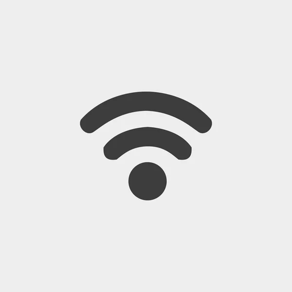 Піктограма Wi-Fi у плоскому дизайні чорного кольору. Векторні ілюстрації eps10 — стоковий вектор