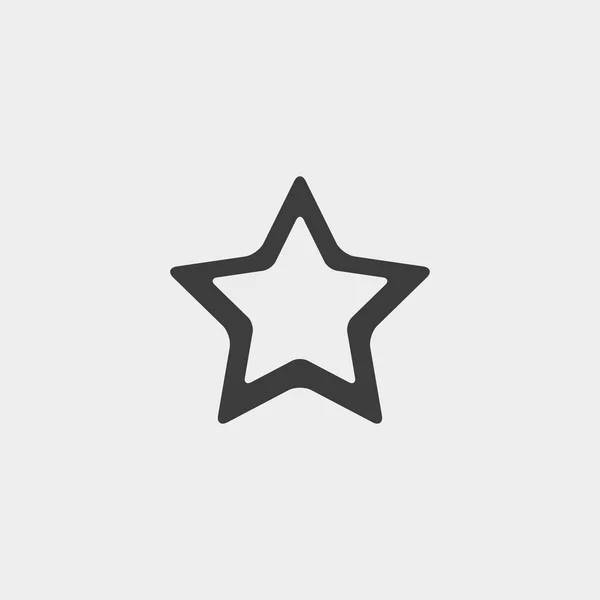 Egy lapos design, fekete színű csillag ikonra. Vektoros illusztráció eps10 — Stock Vector