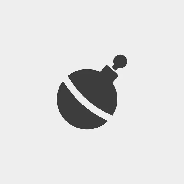 Bomba ikona v plochý design v černé barvě. Vektorové ilustrace eps10 — Stockový vektor
