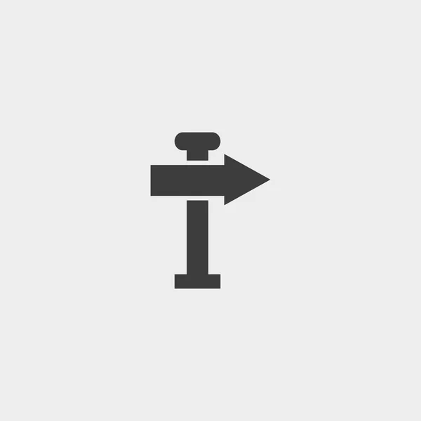 Ícone de sinalização em um design plano na cor preta. Ilustração vetorial eps10 —  Vetores de Stock