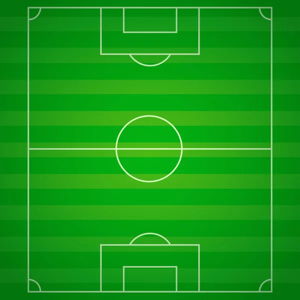 Campo di calcio con linee. Illustrazione vettoriale eps10 — Vettoriale Stock