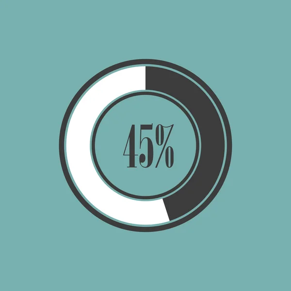 Elemento redondo de infográficos em gráficos de torta. Ilustração vetorial — Vetor de Stock