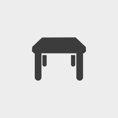 siyah renkli düz bir tasarıma tablo Simge Araba Simgesi. Vektör illüstrasyon eps10