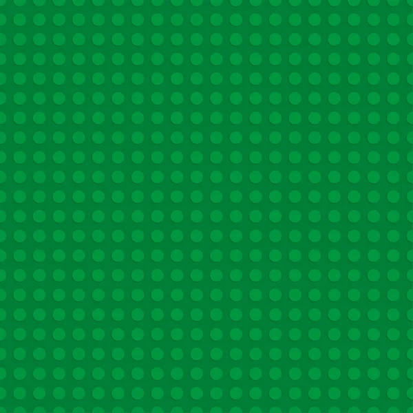 Plaque de construction en plastique vert. Fond de motif sans couture. Illustration vectorielle — Image vectorielle