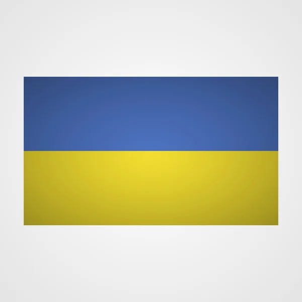 Ukraine flag on a gray background. Vector illustration — Stock Vector