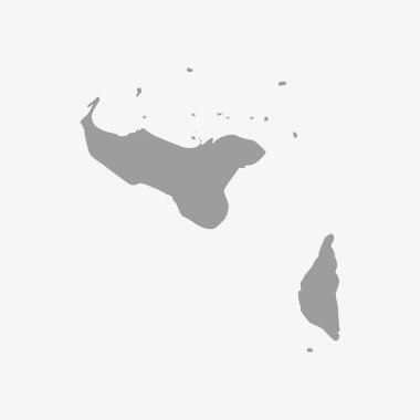 Gri beyaz bir arka plan üzerine Tonga Haritası