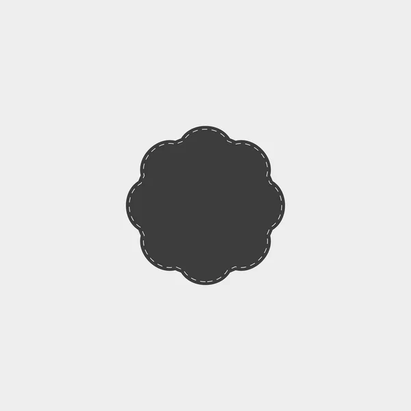 Label pictogram in een platte ontwerp in zwarte kleur. Vector illustratie eps10 — Stockvector