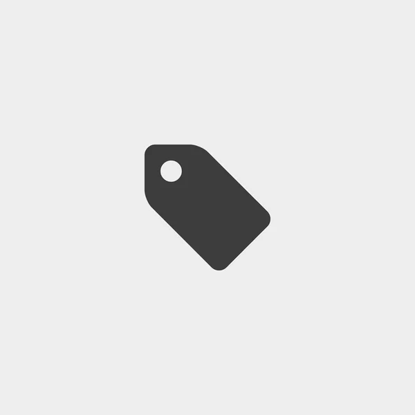 Tag Icona in un design piatto in colore nero. Illustrazione vettoriale eps10 — Vettoriale Stock