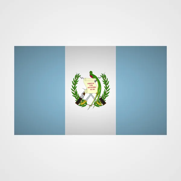 Guatemaltekische Flagge auf grauem Hintergrund. Vektorillustration — Stockvektor