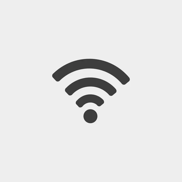 Піктограма Wi-Fi у плоскому дизайні чорного кольору. Векторні ілюстрації eps10 — стоковий вектор