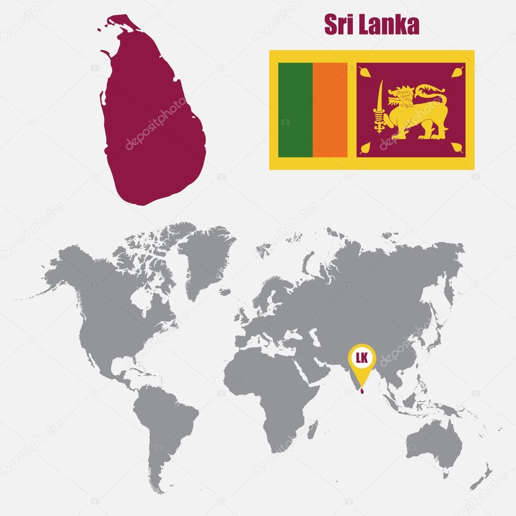 World Map Sri Lanka 768