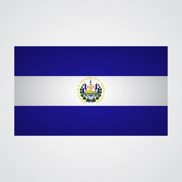 El Salvador flagga på en grå bakgrund. Vektorillustration — Stock vektor