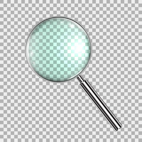 Magnifying Glass, With Gradient Mesh, Isolated on Transparent Background, With Gradient Mesh, Vector Illustration eps10 — Stock Vector