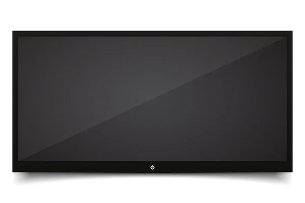 Smart TV Mock-up, pantalla de TV vectorial, TV led colgando en la pared. Ilustración vectorial EPS10 — Vector de stock