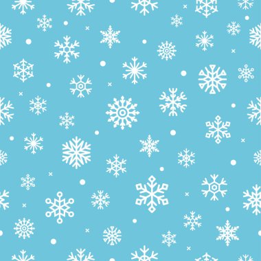 Kar taneleri olan kusursuz bir Noel Baba. Vektör illüstrasyonu