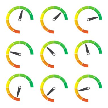 Düz bir dizaynda metre ölçüm elemanı. Vektör illüstrasyonu