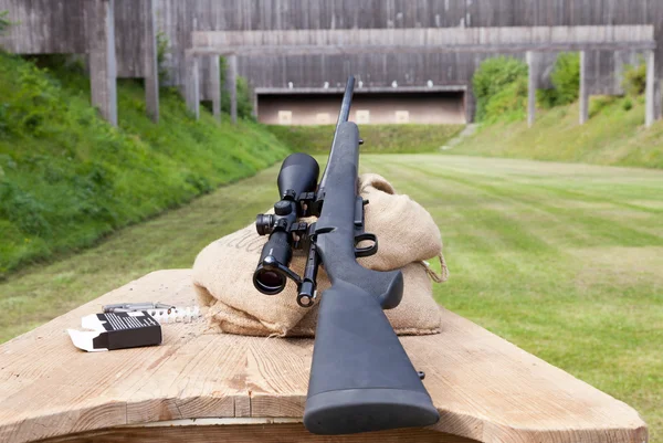 sniper weapon on gun range