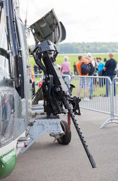 Kulspruta på tyska "havet lynx" helikopter — Stockfoto