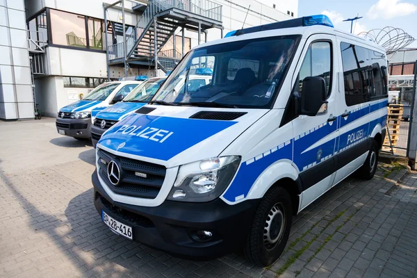 Deutsche Polizeiautos — Stockfoto